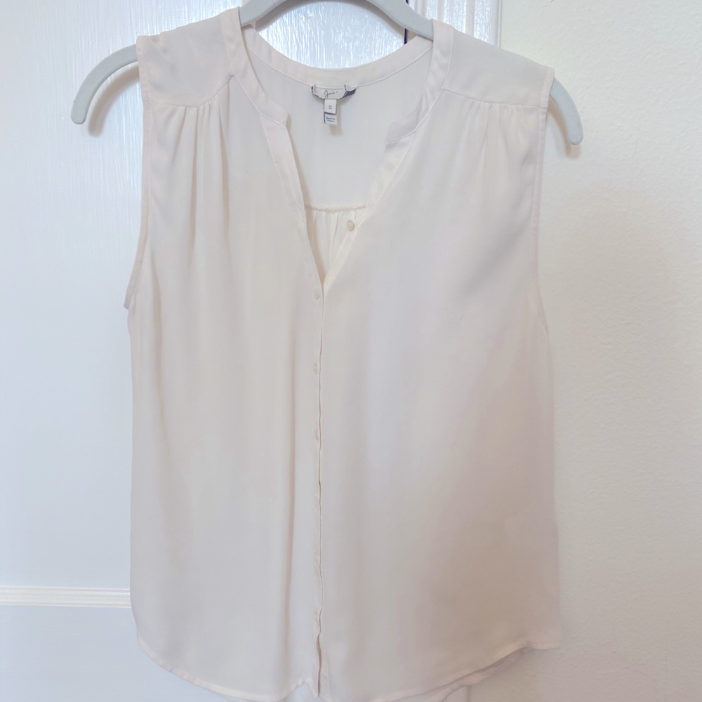 Cream Sleeveless Blouse - Brand (Joie)